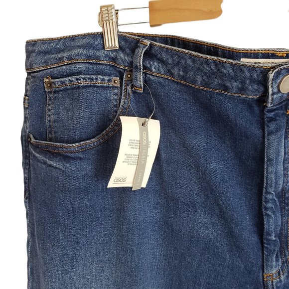 Asos Curve Medium-wash Skinny Jeans Size 22 L32 NWT - Picture 7 of 9